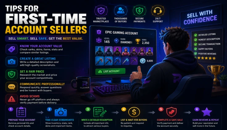Tips for First-Time Account Sellers